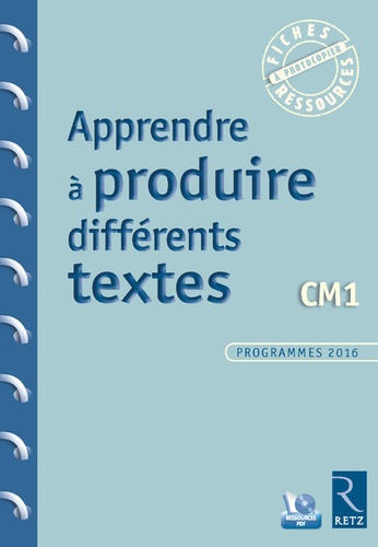 Jean-Luc Caron et Christelle Chambon - Apprendre à produire différents textes CM1. 1 Cédérom