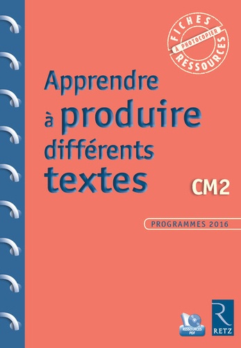 Jean-Luc Caron et Christelle Chambon - Apprendre à produire différents textes CM2. 1 Cédérom