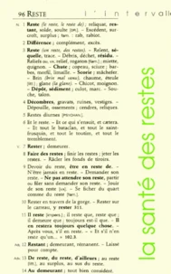 La Sante Des Restes
