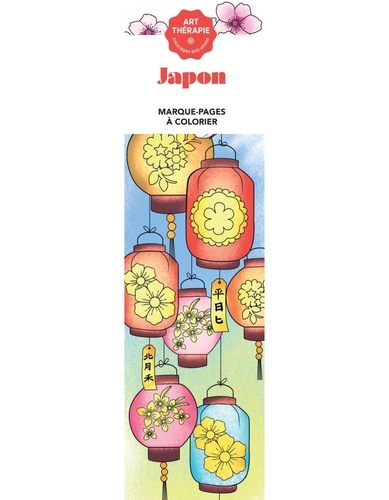 Japon. Marque-pages à colorier