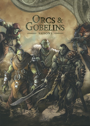 Terres d'Arran : Orcs & Gobelins Saison 1 Coffret en 5 volumes. Tome 1, Turuk ; Tome 2, Myth ; Tome 3, Gri'im ; Tome 4, Sa'ar ; Tome 5, La Poisse