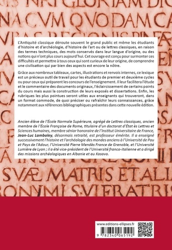 Lexique d'histoire et de civilisation romaines 3e édition revue et augmentée
