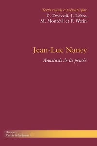 Scribd ebooks téléchargement gratuit Jean-Luc Nancy, Anastasis de la pensée DJVU CHM RTF 9791037032287 en francais