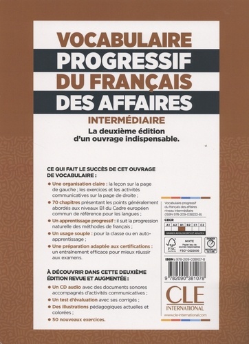 Vocabulaire progressif du français des affaires intermédiaire B1. Corrigés 2e édition