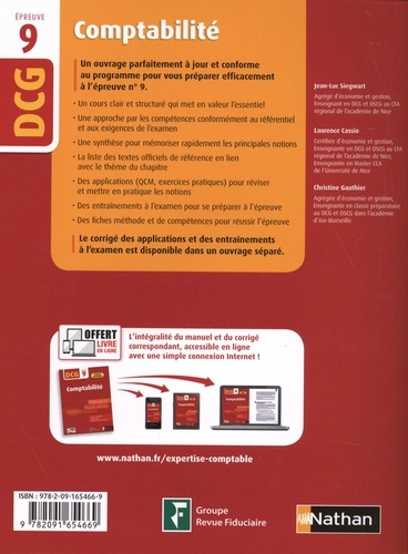 Comptabilité DCG 9. Manuel & applications 12e édition