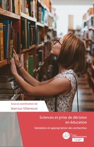 Télécharger le livre en anglais Sciences et prise de décision en éducation  - Validation et appropriation des recherches