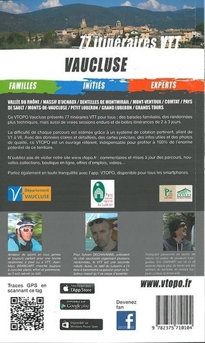 Vaucluse. 77 itinéraires VTT  Edition 2018-2019