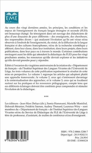 20 ans de FLES : faits et gestes de la didactique du français langue étrangère et seconde de 1995 à 2015. Volume 2, Contextualisations