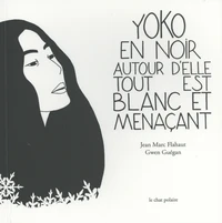 Yoko en noir autour d'elle tout est blanc et menaçant