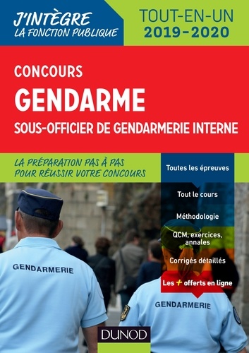 Concours gendarme sous-officier de gendarmerie interne. Tout-en-un  Edition 2019-2020