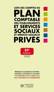 Jean-Marc Le Roux - Liste des comptes du plan comptable des établissements et services sociaux et médico-sociaux privés.