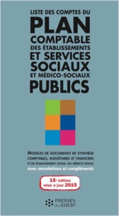 Téléchargez des ebooks pdf gratuitement en ligne Liste des comptes du plan comptable des établissements et services sociaux et médico-sociaux publics