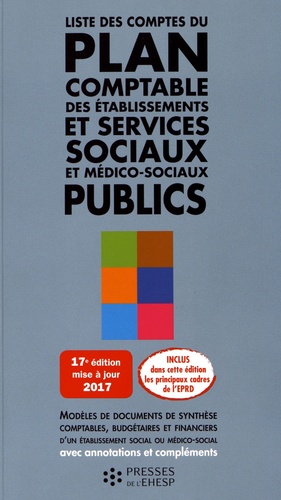 Jean-Marc Le Roux - Liste des comptes du plan comptable des établissements et services sociaux et médico-sociaux publics.