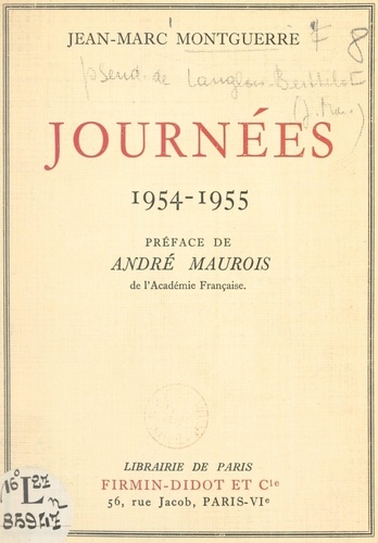 Journées. 1954-1955