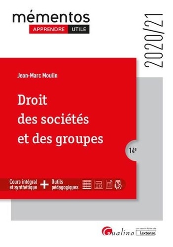 Droit des sociétés et des groupes  Edition 2020-2021