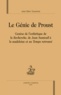 Jean-Marc Quaranta - Le génie de Proust - Génèse de l'esthétique de la Recherche, de Jean Santeuil à la madeleine et au Temps retrouvé.