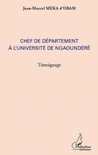 Chef de département à l'université de Ngaoundéré