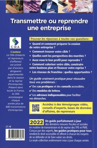 Transmettre ou reprendre une entreprise 2022  Edition 2022