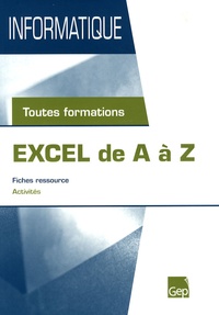Jean-Marie Chagué - Excel de A à Z - Toutes formations.