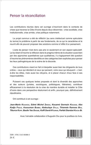 Penser la réconciliation. Pour panser la Côte d'Ivoire