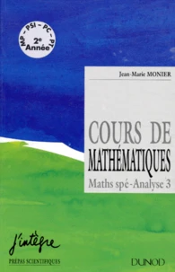 Cours De Mathematiques. Analyse, Volume 3
