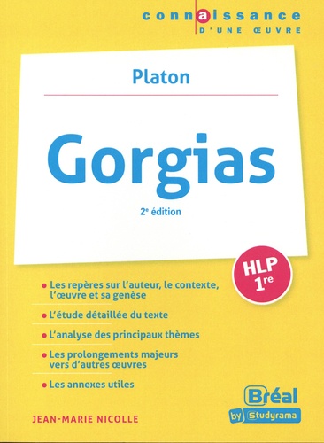 Gorgias HLP 1re. Platon 2e édition