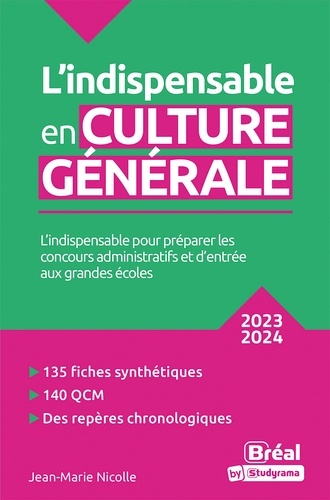 L'Indispensable en culture générale  Edition 2023-2024