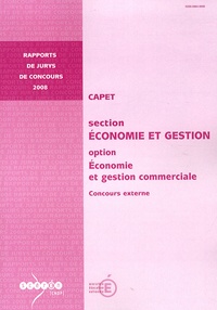 Jean-Marie Panazol - CAPET section Economie et Gestion option Economie et gestion commerciale - Concours externe.