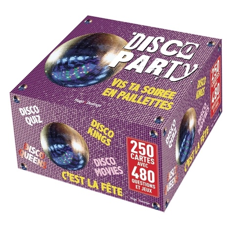 Disco Party. Quiz soiée boule à facettes ! 250 cartes avec 450 questions