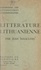 Panorama de la littérature lithuanienne contemporaine