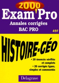HISTOIRE GEOGRAPHIE BAC PRO. Annales corrigées 2000.pdf