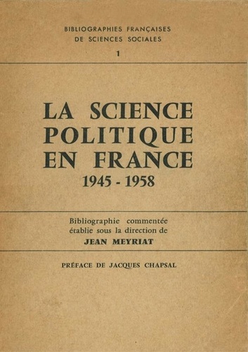 La science politique en France