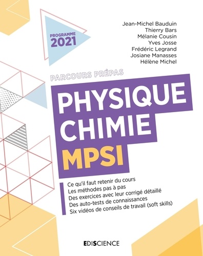 Physique-Chimie MPSI  Edition 2021
