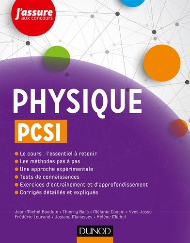 Jean-Michel Bauduin et Thierry Bars - Physique PCSI.
