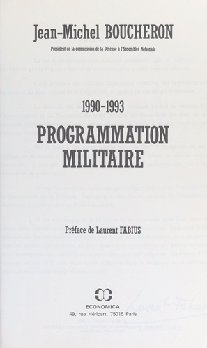 Programmation militaire : 1990-1993
