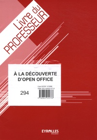 Jean-Michel Chenet - A la découverte d'Open Office - Livre du professeur. 1 Cédérom