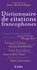 Dictionnaire de citations francophones