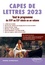 CAPES de Lettres 2023. Tout le programme de littérature française en un volume