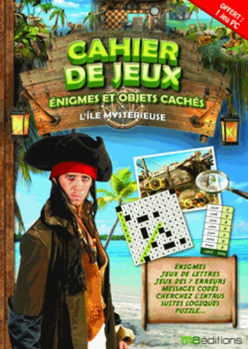 Jean-Michel Jakobowicz - Cahier de jeux, énigmes et objets cachés : L'île mystérieuse - 1 livre + 1 jeu PC.