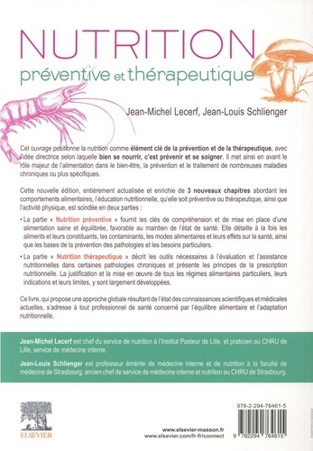Nutrition préventive et thérapeutique de Jean-Michel Lecerf - Grand Format  - Livre - Decitre