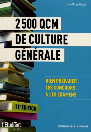 2 500 QCM de culture générale 11e édition