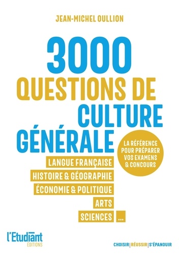 Jean-Michel Oullion - 3000 QCM de culture générale.