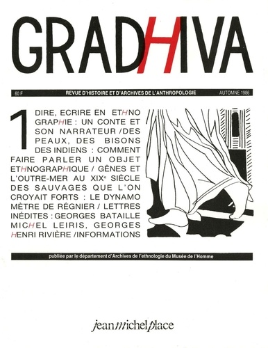  Jean-Michel Place - Gradhiva N°1/1986 : .