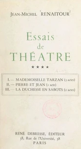 Essais de théâtre