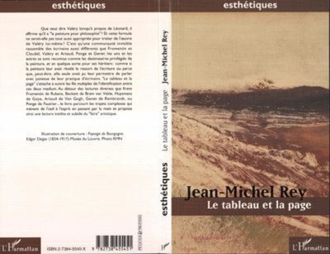 Jean-Michel Rey - Le tableau et la page.