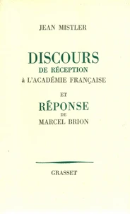 Discours de réception à l'Académie française