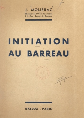 Initiation au Barreau