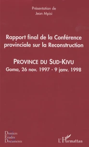 Rapport final de la conférence provinciale sur la reconstruction