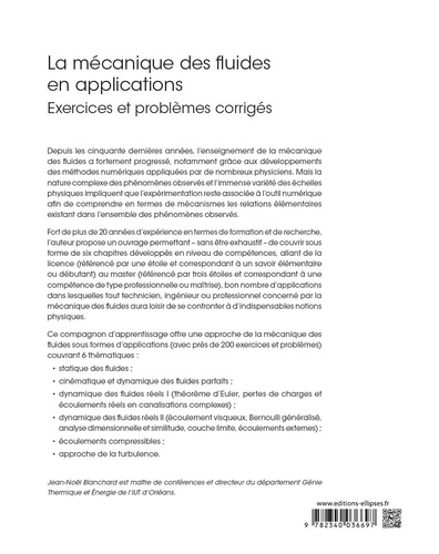 La mécanique des fluides en applications. Exercices et problèmes corrigés