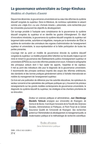 La gouvernance universitaire au Congo-Kinshasa. Modèles et chantiers d'avenir